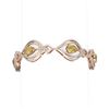 Image 1 : 17.47 ctw Canary Citrine & Diamond Bracelet 18K Rose Gold