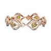 Image 3 : 17.47 ctw Canary Citrine & Diamond Bracelet 18K Rose Gold