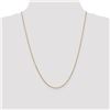 Image 2 : 14k Gold 1.6 mm Cable Chain Necklace - 24 in.