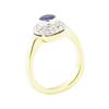 Image 4 : 1.02 ctw Sapphire and Diamond Ring - 18KT Yellow Gold