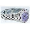 Image 3 : Rolex Ladies Stainless Steel Purple Stamp Diamond & Ruby Datejust Wristwatch