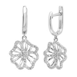 14k Gold 0.35CTW Diamond Earrings, (SI3-I1/H-I)