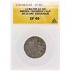 Image 1 : 1740-HM Sweden Frederick I Clip AR 10 Ore Stockholm Coin ANACS XF40