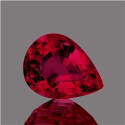 Natural Pear  Red Mozambique Ruby