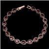 Image 2 : Natural Pink Tourmaline Black Spinel Bracelet