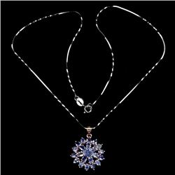 Natural Unheated Tanzanite Necklace