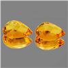 Image 2 : Natural Golden Orange Citrine Pair [Flawless-VVS]