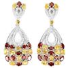 Image 1 : NATURAL AAA CITRINE & Garnet Earrings