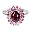 Image 1 : Natural  Rhodolite Garnet Ring