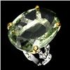 Image 1 : Natural Green Tea Amethyst 33 Carats Ring