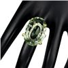 Image 3 : Natural Green Tea Amethyst 33 Carats Ring