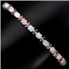 Image 1 : Natural Opal Rhodolite Garnet 60.86 Cts  Bracelet