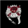 Image 1 : Oval Pigeon Blood Red  Ruby 28.24 Ct  Ring