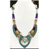 Image 1 : Tibet Natural Stone Tribal Queen Royal Necklace