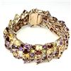 Image 2 : Natural Amethyst Citrine Garnet Peridot 447 Ct Bracelet