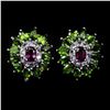 Image 1 : Natural  Rhodolite Garnet Chrome Diopside Tanzanite