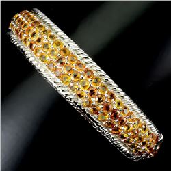 Natural  Orange Sapphire 150 Carats Bangle