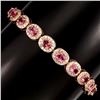 Image 2 : Natural Top Rich Pink Tourmaline Bracelet
