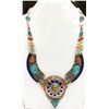 Image 1 : Tibet Natural Stone Tribal Queen Royal Necklace