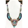 Image 1 : Tibet Natural Stone Tribal Queen Royal Necklace