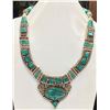 Image 1 : Tibet Hand Made Natural Turquoise Royal Necklace