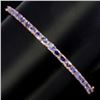 Image 1 : Natural 4x3mm Top Nice Blue Violet Tanzanite Bangle