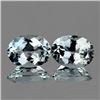 Image 1 : Natural Light Sky Blue Aquamarine Pair {Flawless-VVS1}