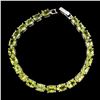 Image 2 : Natural Top Rich Green Peridot 83 Cts  Bracelet