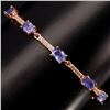 Image 1 : Natural Top Blue Violet Tanzanite Bracelet