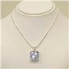 Image 1 : Sterling Silver Ice Blue Topaz Necklace