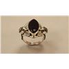 Image 1 : STUNNING BLACK ONYX AND HERKIMER DIAMOND RING