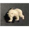 Image 1 : Hand Carved Antler 3D Bear Pendant