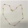 Image 2 : Silver Blue Sapphire(5ct) Necklace (~length 18''inches), Made in Canada, Suggested Retail Value $400