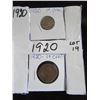 Image 1 : 1920 CANADA LARGE & SMALL PENNIES