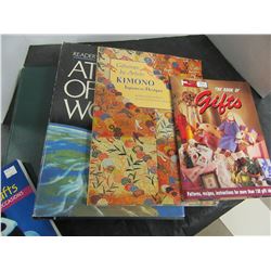 BOX WITH WORLD ATLAS, WRAPPING PAPER, WONDER OF SEA BOOK ETC