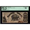Image 1 : 1861 $20 Confederate States of America Note PMG 58