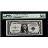 Image 1 : 1935B $1 Silver Certificate STAR Note PMG 64EPQ