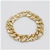 Image 2 : Plated 14KT Yellow Gold Link Bracelet
