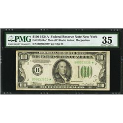 1934A $100 New York Federal Reserve STAR Note PMG 35