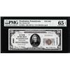 Image 1 : 1929 $20 Citizens NB Washington, PA CH# 3383 National Note PMG Choice Gem Unc 65EPQ