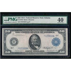 1914 $50 Atlanta Federal Reserve Bank Note PMG 40