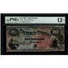 Image 1 : 1869 $10 Rainbow Legal Tender Note PMG 12NET