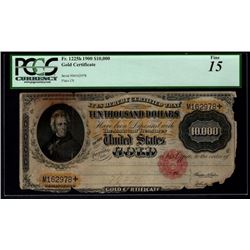1900 $10,000 Gold Certificate PCGS 15