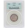 Image 1 : 1891 Seated Liberty Quarter Coin PCGS MS63