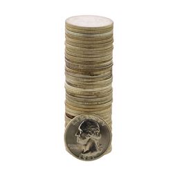 Roll of (40) Brilliant Uncirculated Mixed Date 1964 and Earlier Washington Quarter Coins