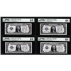 Image 1 : (4) Consecutive 1928B $1 Silver Certificate Notes Fr.1602 PMG Choice Uncirculated 64EPQ