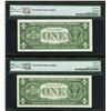 Image 3 : 1957B $1 (5) Consecutive Silver Certificate STAR Notes PMG