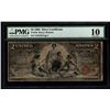 Image 1 : 1896 $2 Educational Silver Certificate PMG 10
