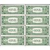 Image 2 : Lot of (8) 1935E $1 Silver Certificate Notes Fancy Serials