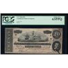 Image 1 : 1864 $20 Confederate States of America Note PCGS 63PPQ